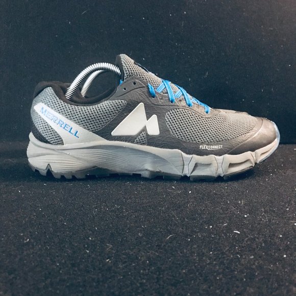 Merrell Other - Merrell Agility Charge Flex Grey Blue Black Athletic Sneakers